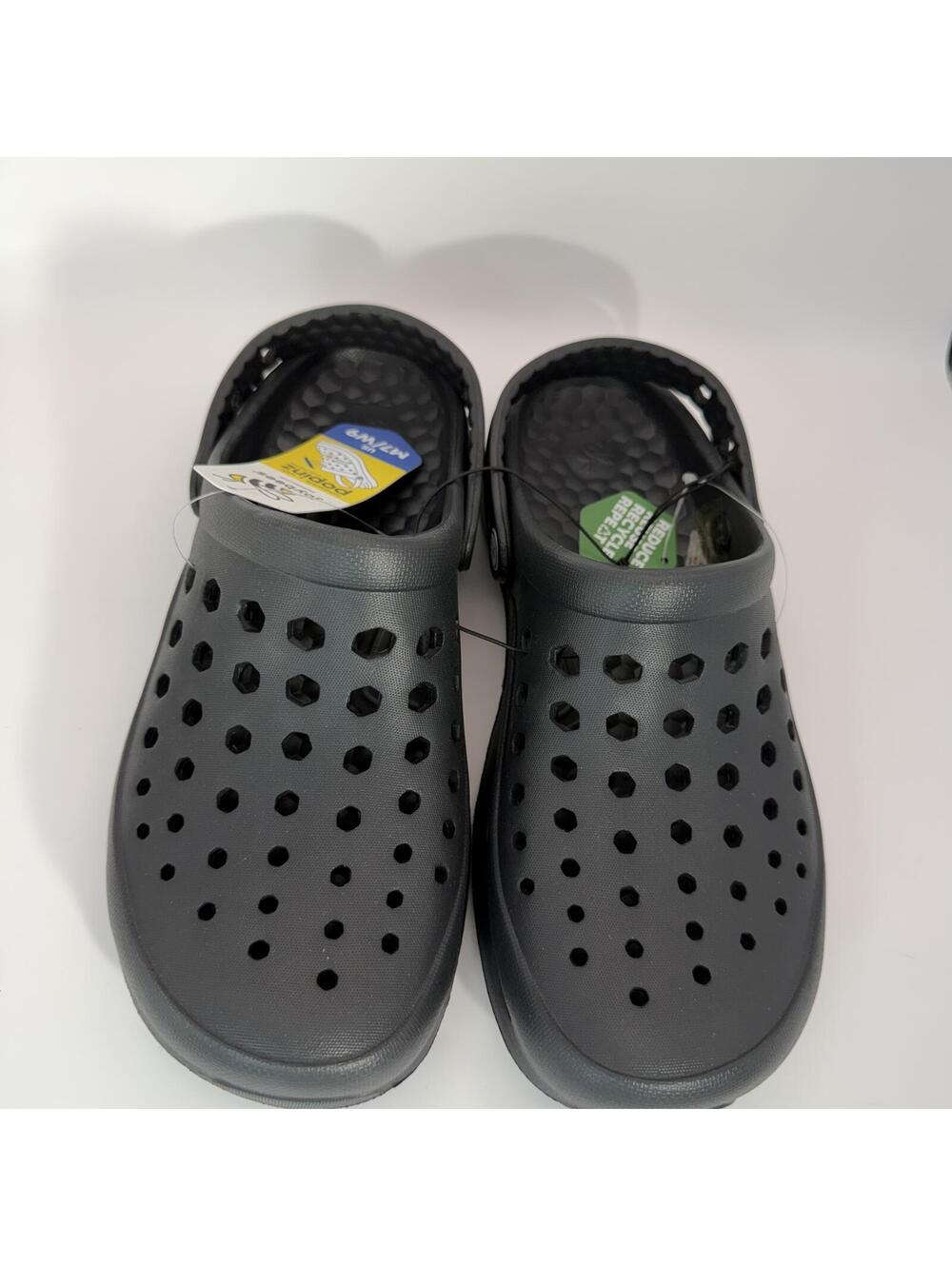 Joybees Active Clogs Black Perforated Slip On Men 7 Women 9 Adult Unisex NWT New